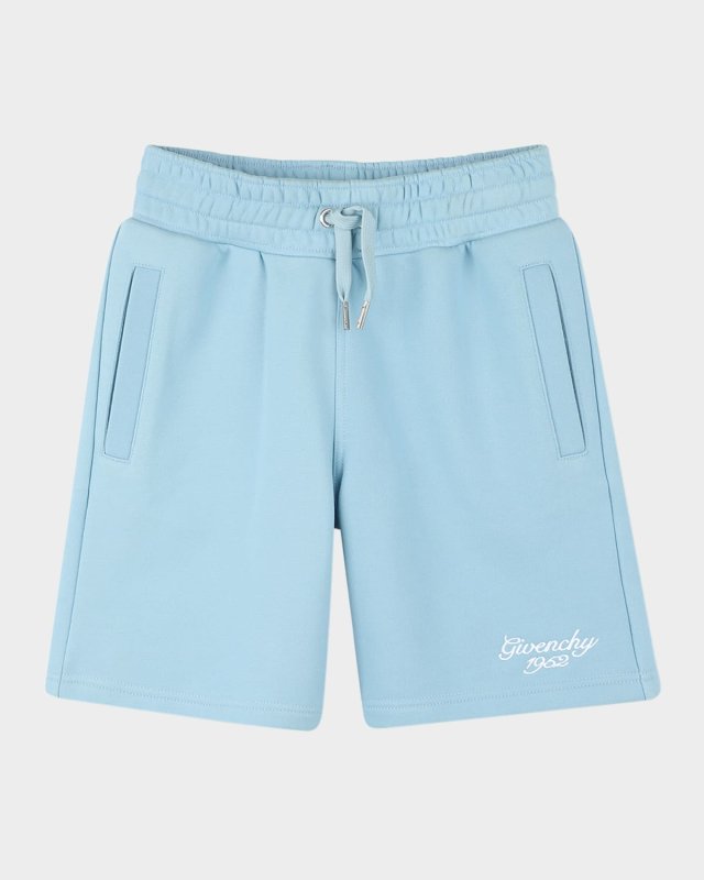 Boy's Logo Script Shorts, Size 4-